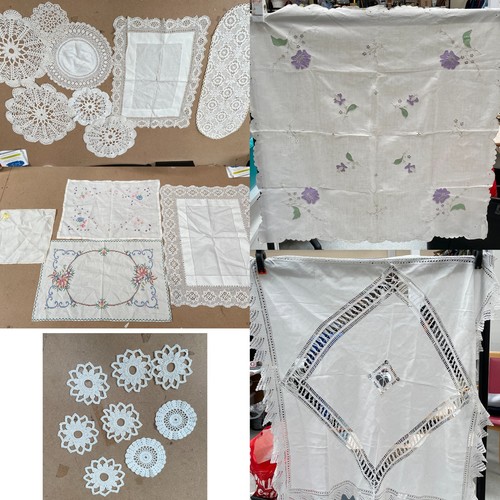 Vintage linens job lot - vintage,