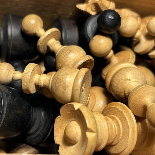 Hand turned chess pieces - turned,