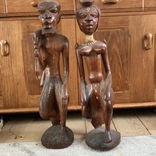 Pair 1980s african hand - pair,