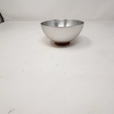 KENSINGTON WARE Lurelle Guild Brass Aluminum Art Deco Footed Bowl 4.75” Across