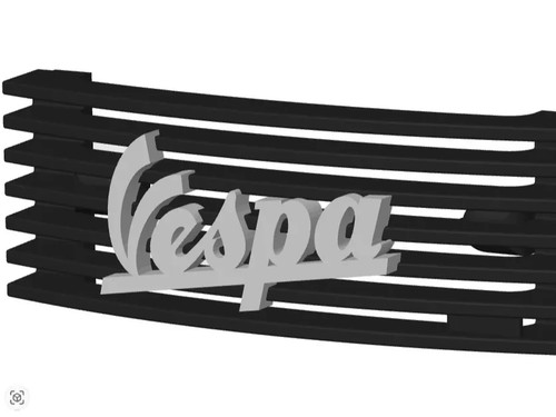 Custom vespa black grill px - vespa,