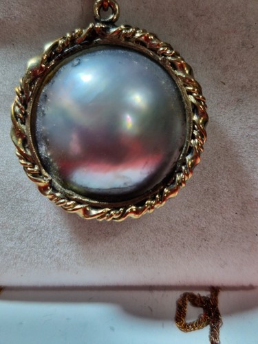 Australian mabe pearl pendant - australian,