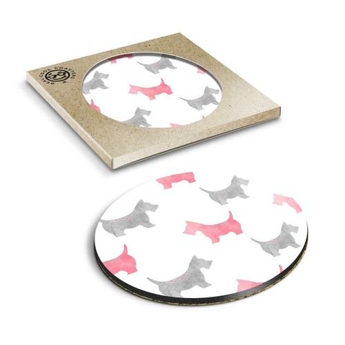 Boxed round coasters - boxed,