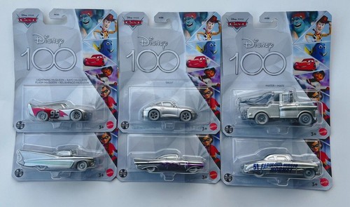 Disney 100 cars silver - disney,