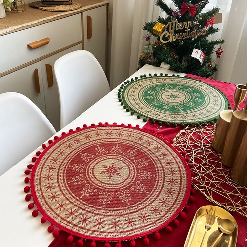 2pcs christmas dinner braided - 2pcs,