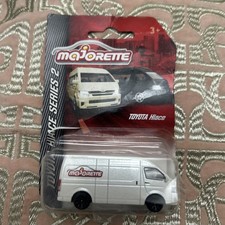 Majorette Toyota Hiace White Branded Van Model Toy Car Series 2