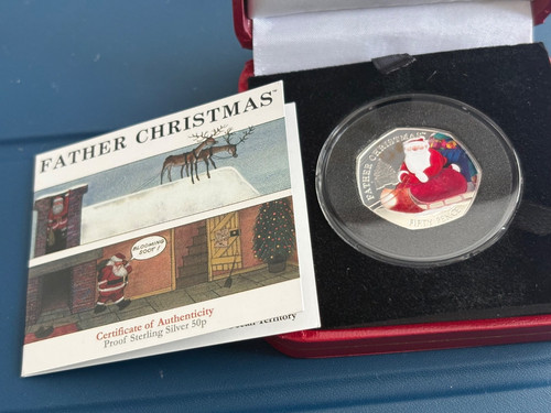 2020 father christmas silver - father,