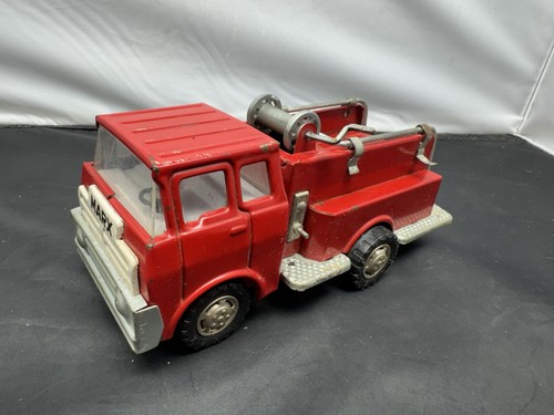 Vintage marx red fire truck - marx,