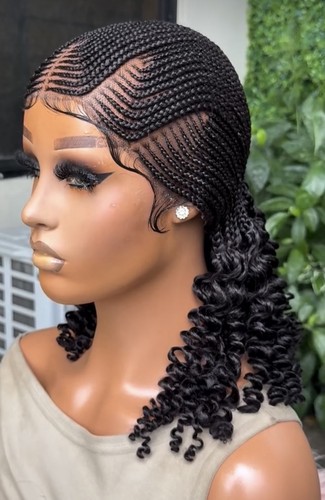 Full lace ghana weave cornrows - full,