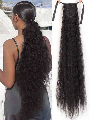 Drawstring ponytail extension - drawstring,