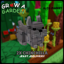 ?2X Chinchilla ?GROW A GARDEN - CHEAPEST!⚡?