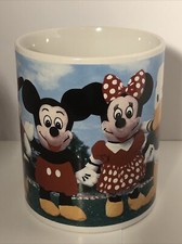 Disney Mickey Minnie Mouse Coffee Mug Creepy Mini Bean Bag Plush Characters Cup