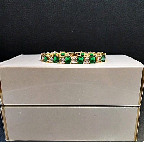 Emerald green bracelet with - green,