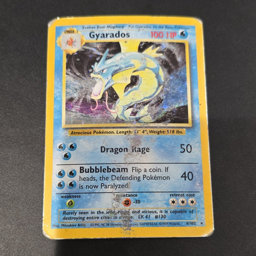 Pokémon gyarados base set - pokémon,