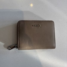 DKNY Taupe Leather Purse Wallet