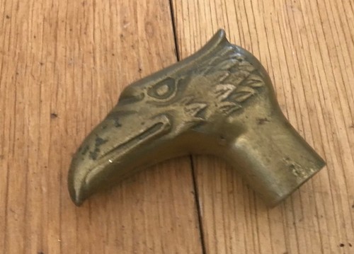 Vintage brass eagle head - vintage,