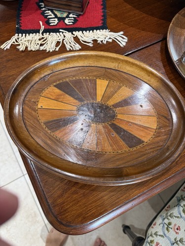 Antique inlaid treen - antique,