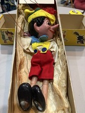Vintage 1962 Pelham Puppets Pinocchio Marionette In Box Marlborough Wilts In Box
