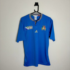 Italy Rugby Shirt Jersey 2015 World Cup Home (M) R078