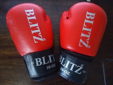 Blitz Elite Karate Sparring Gloves With Thumb Karate Kickboxing Sparring - 10 OZ