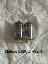 Vintage Mullard Valve E88CC (R9E4) Chrome Dome Gold Pins