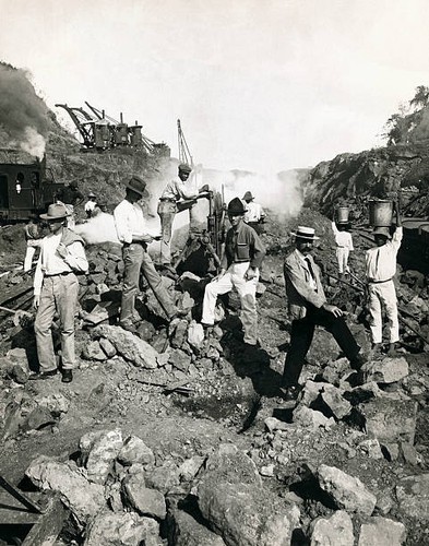 Workers digging gout the - workers,