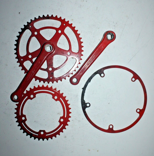 Vintage raleigh crankset red - crankset,