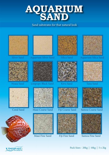 Unipac aquatic aquarium sand - aquatic,