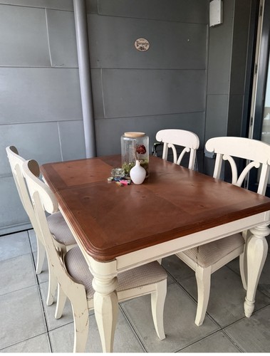 Solid wood dining table - dining, 6