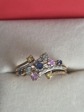 9ct Yellow Gold Sapphire and