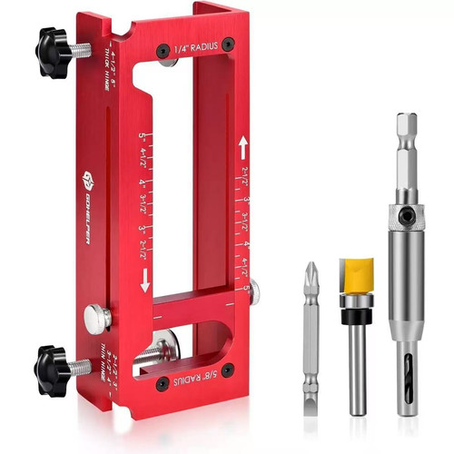 Door hinge installation - installation, kit