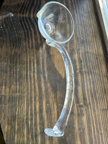 Vintage glass ladle for punch - ladle,