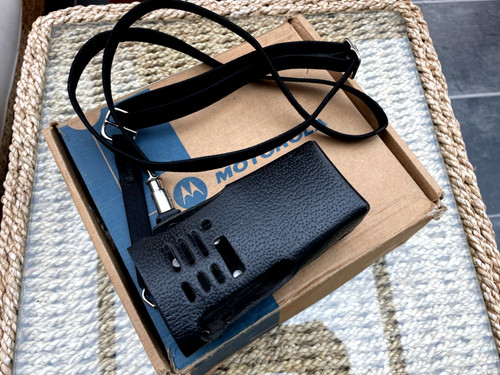 Motorola gp340 genuine - genuine, leather