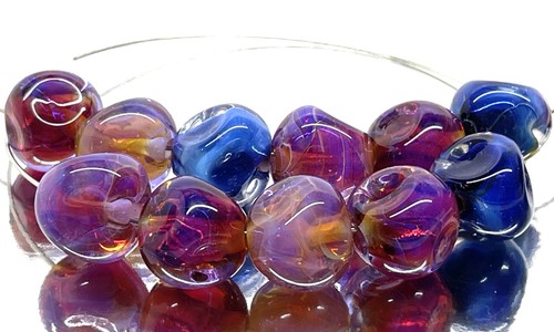 Handmade lampwork glass beads - lampwork,