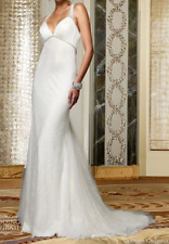 Designer Wedding Dress From Caroline Castigliano With Veil and Shrug RRP £3,500