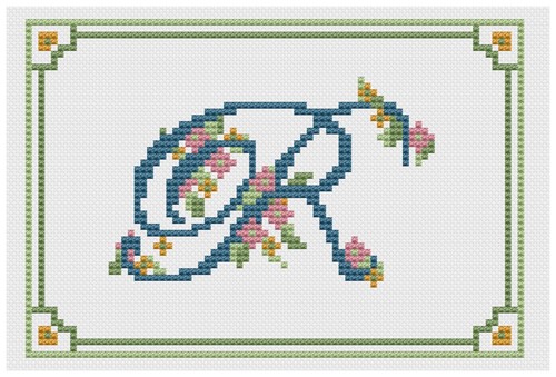 Cross stitch sampler kit - cross,