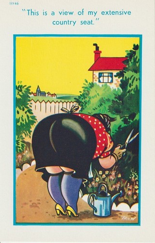 Vintage saucy seaside postcard - vintage,