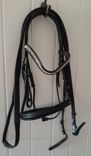 Gfs black pony bridle - pony,