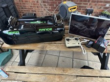 Viper x Range Baitboat Ff1 Fishfinder 2 New Batteries Solar Charger, Fishing