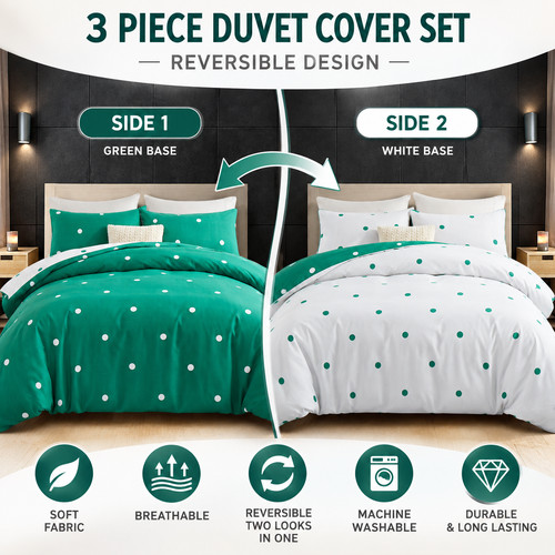 Piece reversible duvet cover - piece,