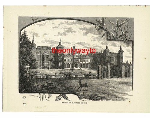 Hatfield house front - house,,
