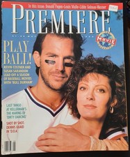 Premiere Magazine May 1988 Kevin Costner Susan Sarandon