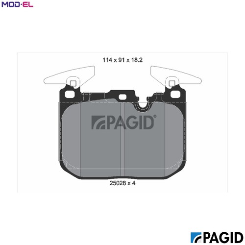 Brake pad set disc - disc,