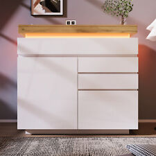 Sideboard LED High Gloss White