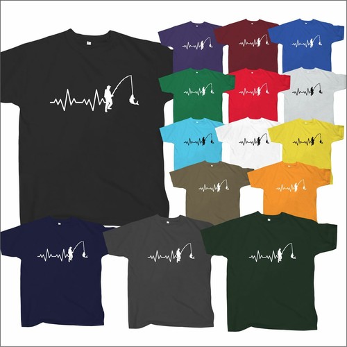 Fishing heartbeat tee - heartbeat, shirt