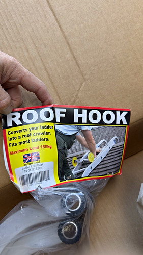Roof hook ladder accessory - ladder,