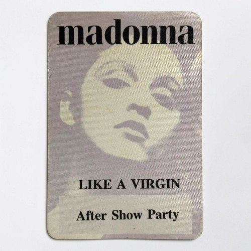 Vintage madonna backstage pass - vintage,