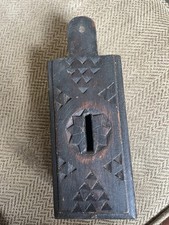 Early 19th Century Carved Offertory Church Collection Box 23x9x7cm Rare Design