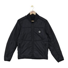 Stone Island Reversible Jacket Mens Size S Black Liner Quilted Full Zip