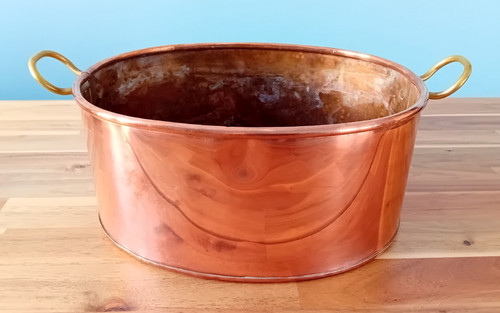 Large vintage oval - vintage, copper